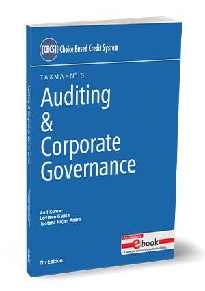 Taxmann Auditing and Corporate Governance (B.com (Hons.) by Anil Kumar Edition 2024