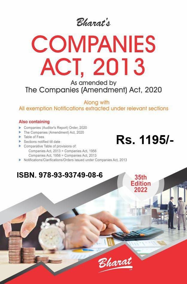 Bharat Companies Act, 2013 (Royal Size) Edition 2022