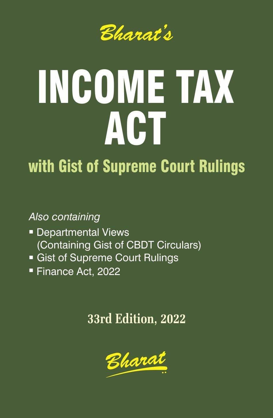 Bharat Income Tax Act (Pocket) By Ravi Puliani & Mahesh Puliani Edition April 2022