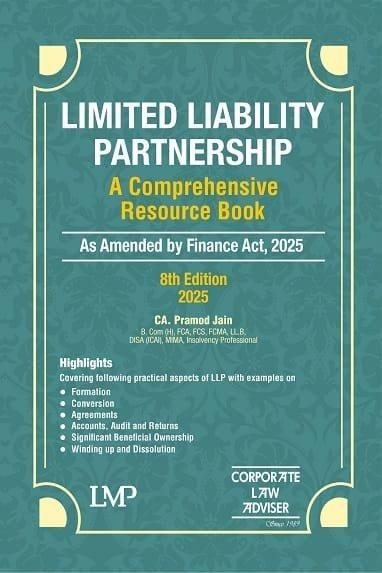 LMP Limited Liability Partnership A Comprehensive Resource Book By CA Pramod Jain Edition April 2025