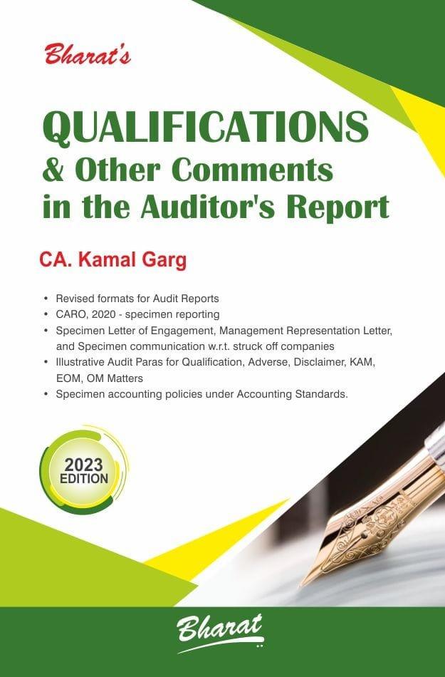 Bharat Qualifications & Other Comments in the Auditor’s Report By CA Kamal Garg Edition May 2023
