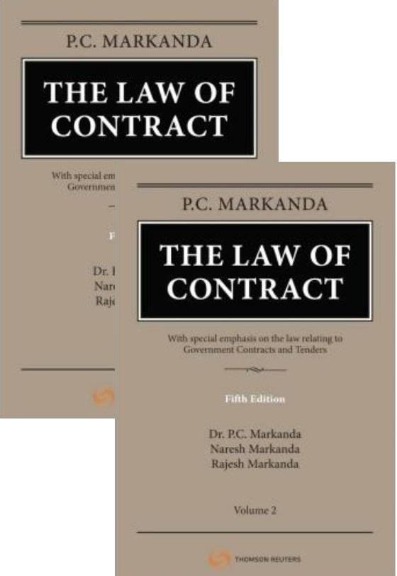 Thomson The Law of Contract (Set of 2 Volume) By P C Markanda Edition 2022