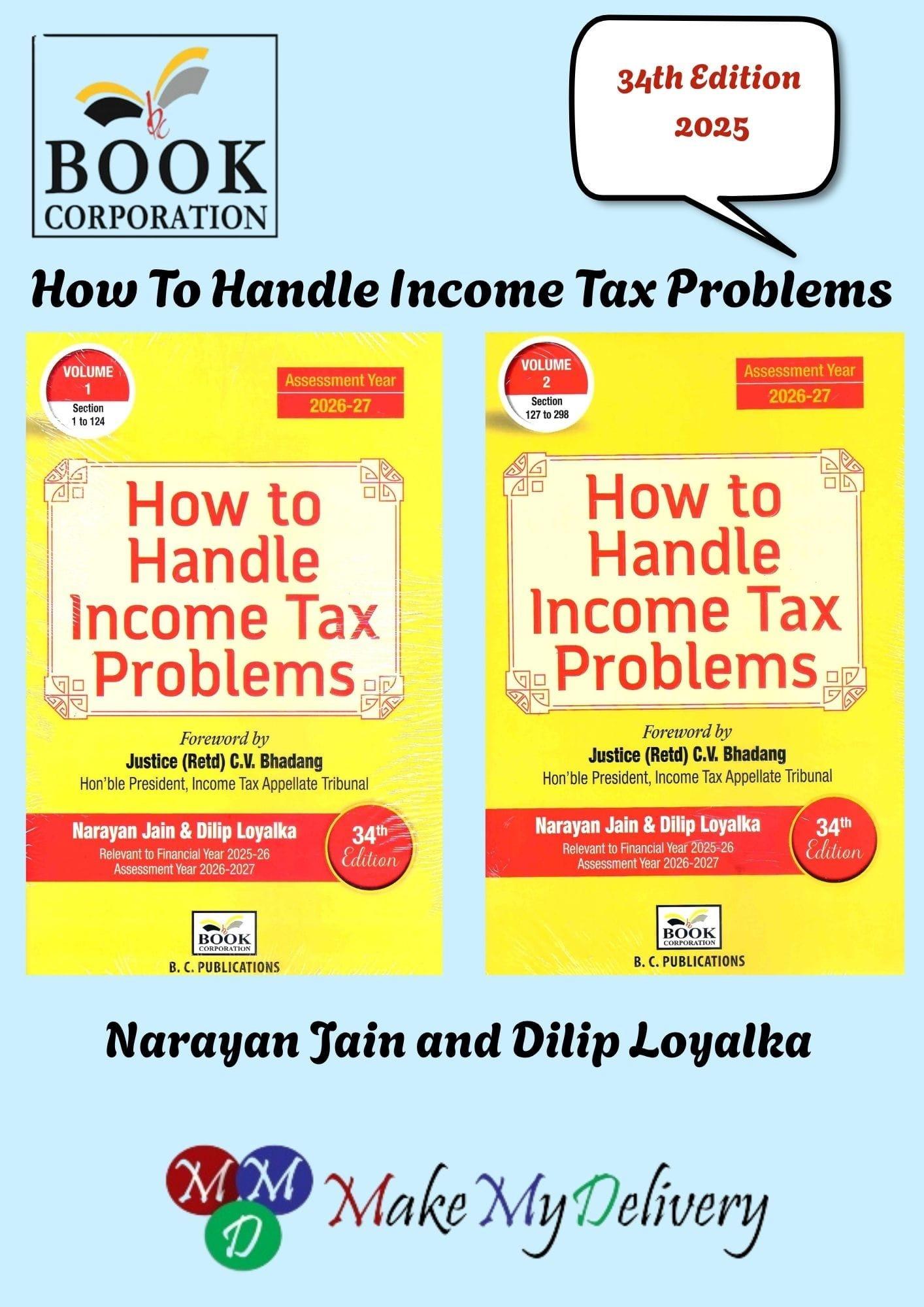 Book Corporation How To Handle Income Tax Problems By Narayan Jain and Dilip Loyalka Edition June 2025