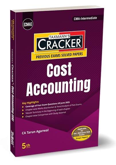 CMA Inter Cracker Cost Accounting (2022 Syllabus) By Tarun Agarwal Dec 25 / June 26 Exam