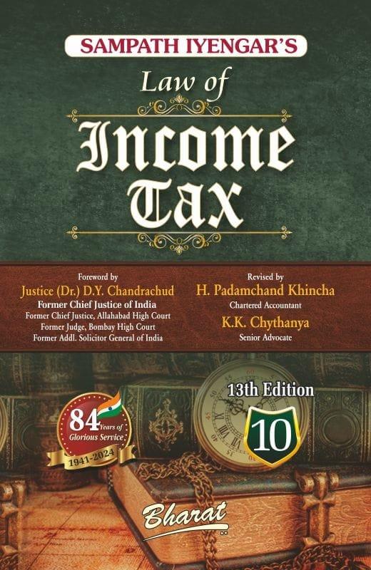 Bharat Sampath Iyengar Law of Income Tax (Volume-10) By Sampath Iyengar Edition 2024
