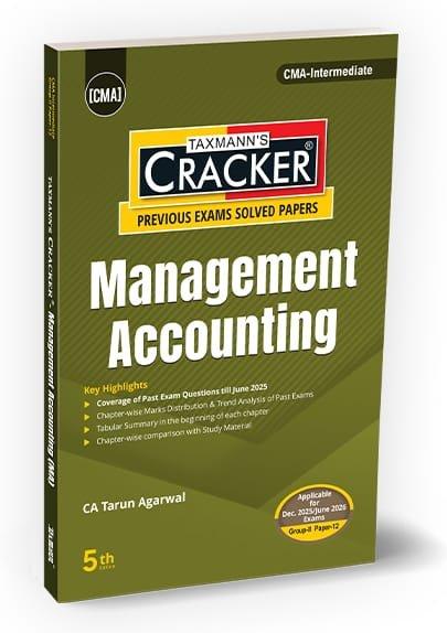CMA Inter Cracker Management Accounting (2022 Syllabus) By Tarun Agarwal Dec 25 / June 26 Exam