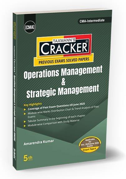 CMA Inter Cracker Operations Management & Strategic Management (2022 Syllabus) By Amarendra Kumar Dec 25 / June 26 Exam