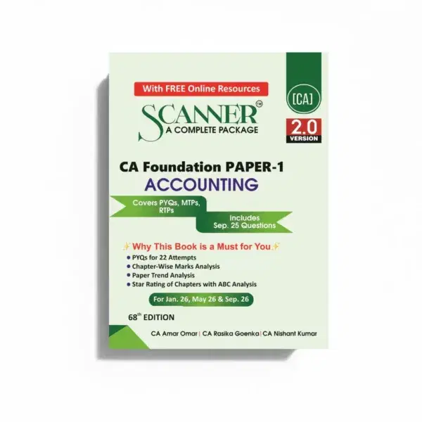 Shuchita Solved Scanner CA Foundation Paper - 1 Accounting By CA Amar Omar Jan 26 Exam