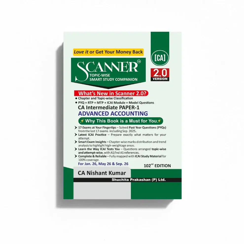 Shuchita Solved Scanner CA Inter Advanced Accounting By CA Nishant Kumar For Jan 26 Exam