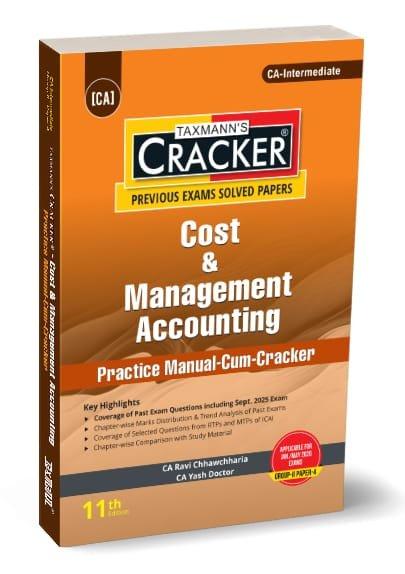 CA Inter Costing Book By CA Ravi Chhawchharia , CA Yash Doctor For Jan 26 Exam