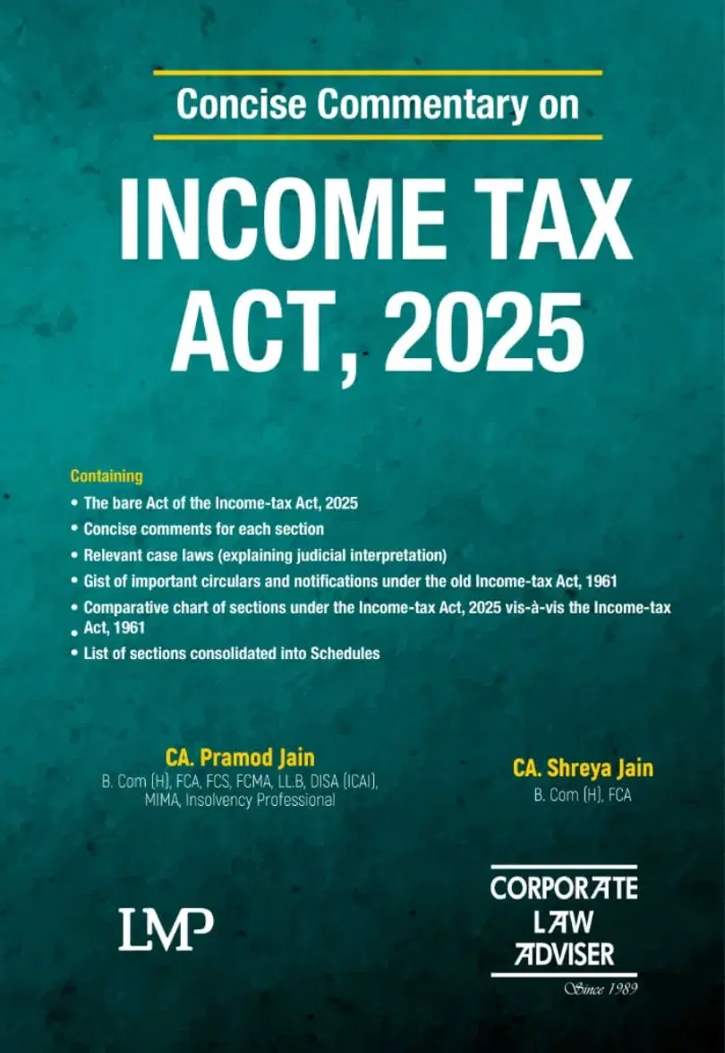 Income Tax Act, 2025 by CA Pramod Jain & CA Shreya Jain