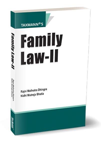Family Law II By Rajni Malhotra Dhingra, Nidhi Mutreja Bhatia Nov 25 Edition