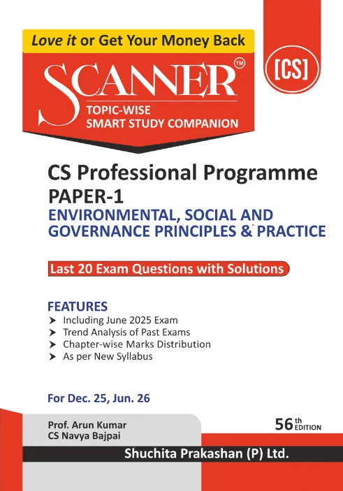Shuchita Solved Scanner CS Professional Paper 1 Environmental, Social and Governance-Principle and Practice Dec 25