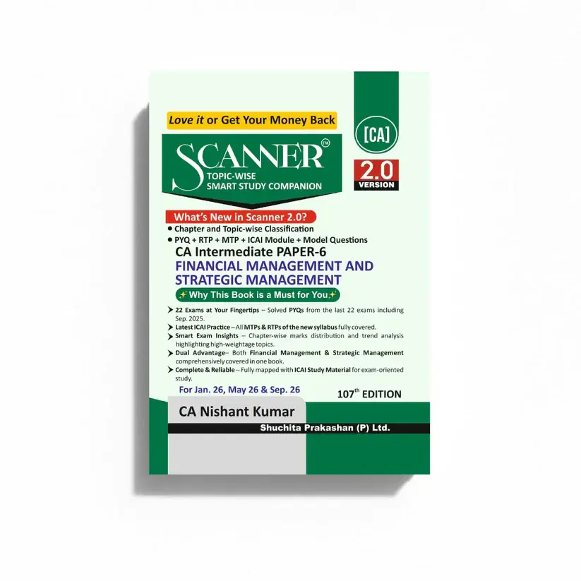 Shuchita Solved Scanner CA Intermediate FM SM By CA Nishant Kumar Jan 26 Exam