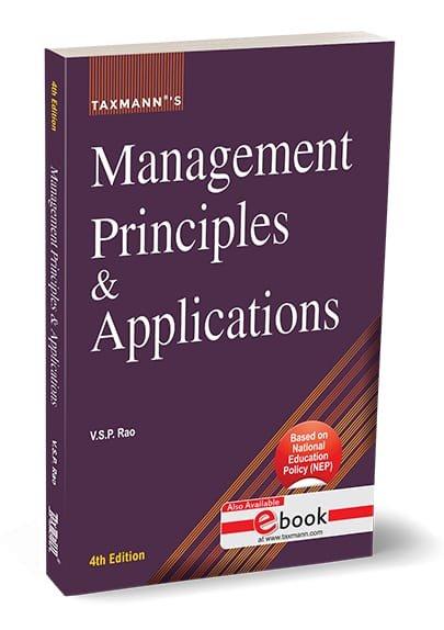 Taxmann Management Principles & Applications By V.S.P. Rao Edition June 2025
