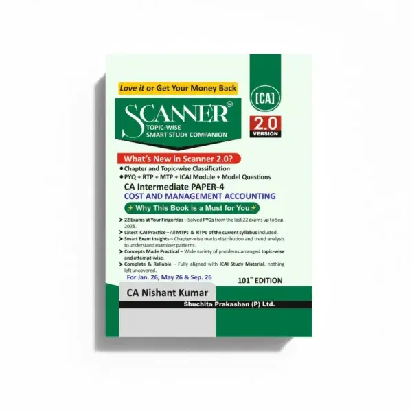 Shuchita Solved Scanner CA Inter Paper-4 Costing By CA Nishant Kumar Jan 26 Exam