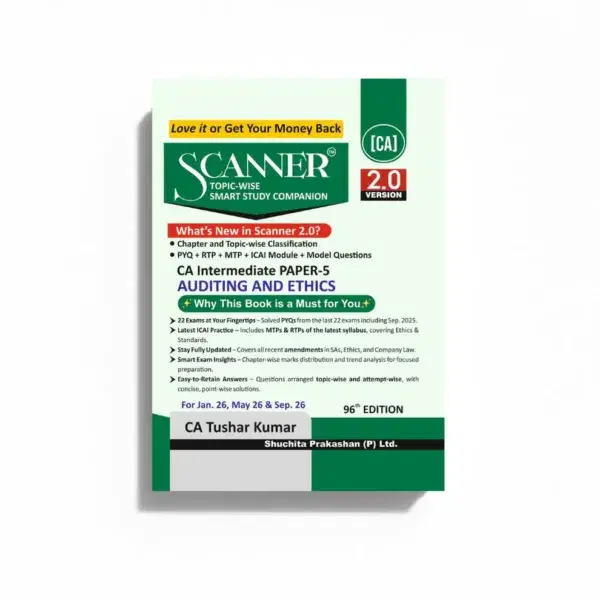 Solved Scanner CA Inter Paper-5 Auditing and Ethics By CA Tushar Kumar Jan 26 Exam